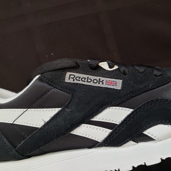 NEW Reebok Classic Nylon Men's Black/White Size 7 Shoes - Picture 5 of 8
